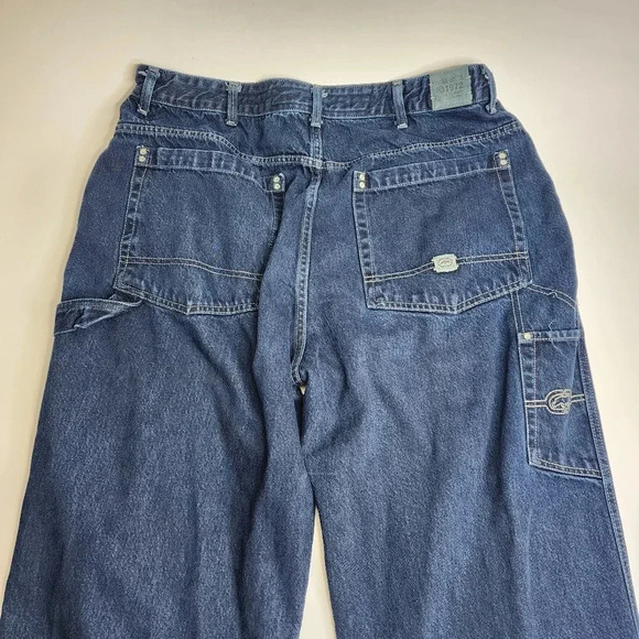 Ecko Unltd Jeans Men's Foundry Fit Carpenter 36 x 32 Blue Vintage Y2K Baggy - Picture 8 of 12